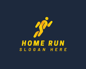 Athlete Running Sports logo design