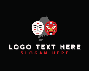 Drama - Korea Mask Theater logo design