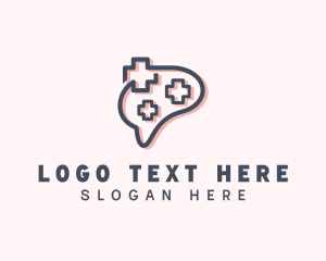 Psi Symbol - Mental Healthcare Therapy logo design