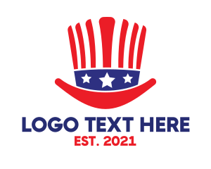 United States - Stars Stripes Hat logo design