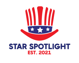 Stars Stripes Hat logo design