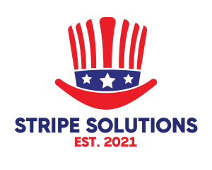 Stars Stripes Hat logo design