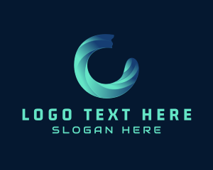 Mobile - Digital Tech Letter C logo design