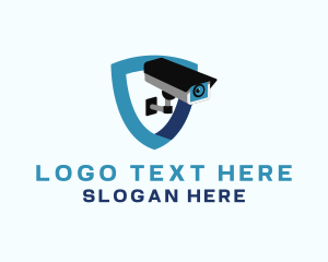 Alarm - Security Camera Shield logo design