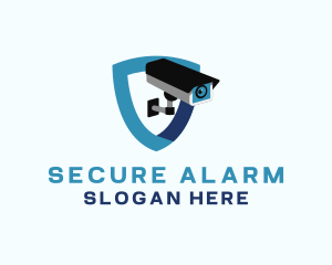 Alarm - Security Camera Shield logo design