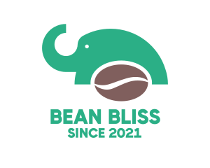 Elephant Coffee Bean logo design