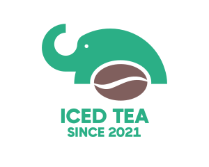 Elephant Coffee Bean logo design