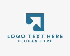 Digital Marketing - Logistics Business Arrow logo design