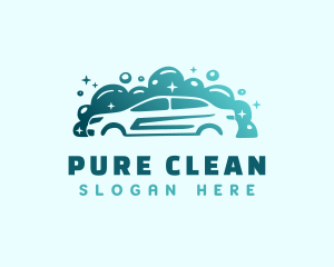 Gradient Car Wash logo design