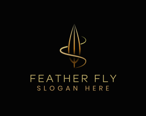 Luxury Feather Quill logo design