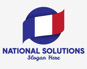 National - National French Flag logo design