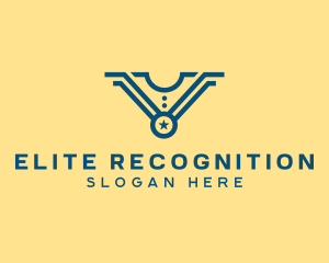 Recognition - Star Medal Uniform logo design