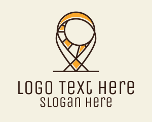 Tag - Sun Location Pin logo design