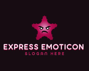 Emoticon - Mad Star Emoji logo design