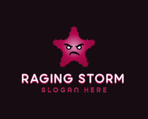 Furious - Mad Star Emoji logo design