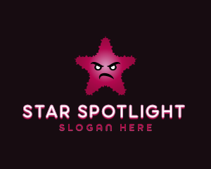 Mad Star Emoji logo design