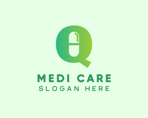 Pharmaceutic - Medical Letter Q logo design