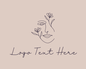 Latina - Flower Beauty Woman logo design