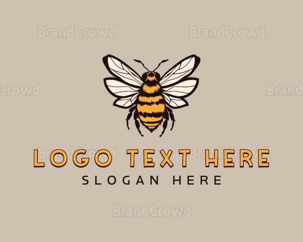 Bee Hornet Insect Logo