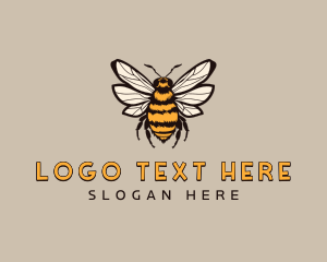 Wings - Bee Hornet Insect logo design