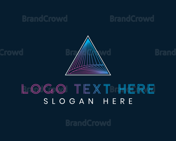 Luxury Triangle Pyramid Logo