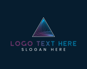 Triangle - Luxury Triangle Pyramid logo design