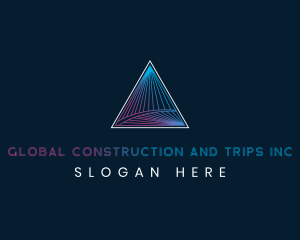 Luxury Triangle Pyramid Logo