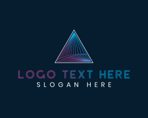 Luxury Triangle Pyramid Logo