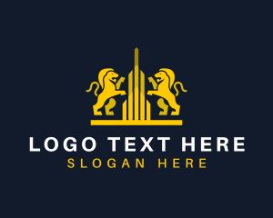 Investment Bank - Lion Legal Firm logo design
