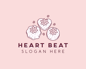 Heart Pastry Cookies logo design