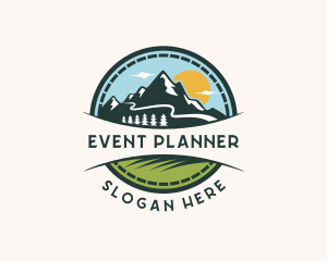 Hill - Mountain Forest Adventure logo design