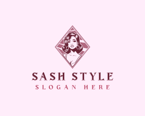 Hairdresser Salon Styling logo design