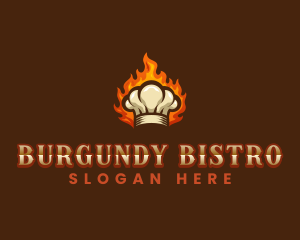 Flaming Chef Hat logo design