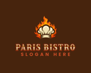 Flaming Chef Hat logo design