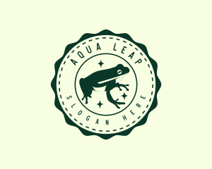 Amphibian - Eco Frog Animal logo design