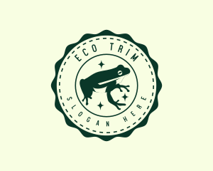 Eco Frog Animal logo design