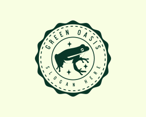 Rainforest - Eco Frog Animal logo design