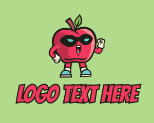 Hero - Super Apple Fruit logo design