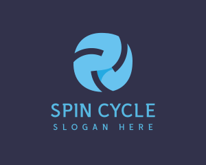 Spinning - Propeller Blade Cooling logo design