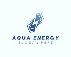 Crystal Energy Lightning logo design