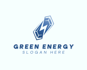 Crystal Energy Lightning logo design