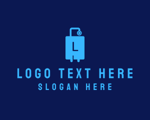 Travel Vlog - Luggage Travel Agency logo design