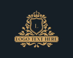 Boutique - Shield Regal Crown logo design