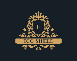 Shield Regal Crown logo design