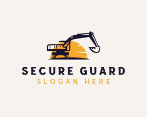 Excavation - Heavy Equipment Excavator Machinery logo design