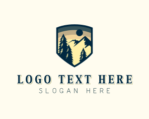 Forest - Mountain Nature Travel logo design