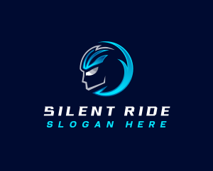 Cyclist Helmet Rider logo design