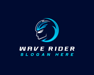 Cyclist Helmet Rider logo design