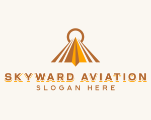 Plane Freight Aviation logo design