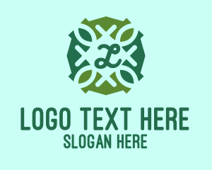Lettermark - Green Leaves Lettermark logo design